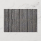 スターフィッシュ ウッド背景 ビーチ ウェディング レセプション エンクロージャーカード (裏面)