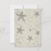 スターフィッシュ エレガンス ビーチパーティー テーブルナンバーカード 招待状 (裏面)