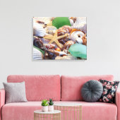 スターフィッシュ&シーシェルズキャンバスラップ キャンバスプリント (インサイチュ (リビング))