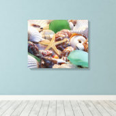 スターフィッシュ&シーシェルズキャンバスラップ キャンバスプリント (インサイチュ (ウッドフロア))