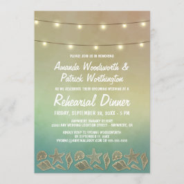 スターフィッシュ+シーシェルリハーサルディナー招待状 招待状