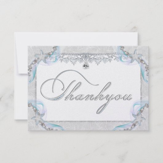 スターフィッシュ&ダイヤモンドサンキューカード サンキューカード (正面)