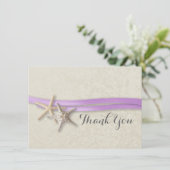 スターフィッシュ&リボンフラットカードサンキュー サンキューカード (スタンド正面)