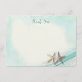 スターフィッシュ&リボンフラットカードサンキュー サンキューカード