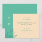 スターフィッシュ – 日付カードを保存 セーブザデート (正面/裏面)