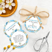 🌊 スターフィッシュ 水彩 ビーチをテーマにした石鹸用ハンギングタグ フェイバータグ