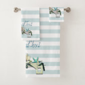 スターフィッシュ、魚釣りネット&トールシップ航海の バスタオルセット (インサイチュ)