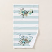 スターフィッシュ、魚釣りネット&トールシップ航海の バスタオルセット (ハンドタオル)