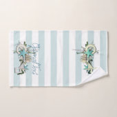 スターフィッシュ、魚釣りネット&トールシップ航海の バスタオルセット (ハンドタオル)