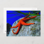 スターフィッシュ–452926明るい赤いヒトデの写真 ポストカード (正面/裏面)