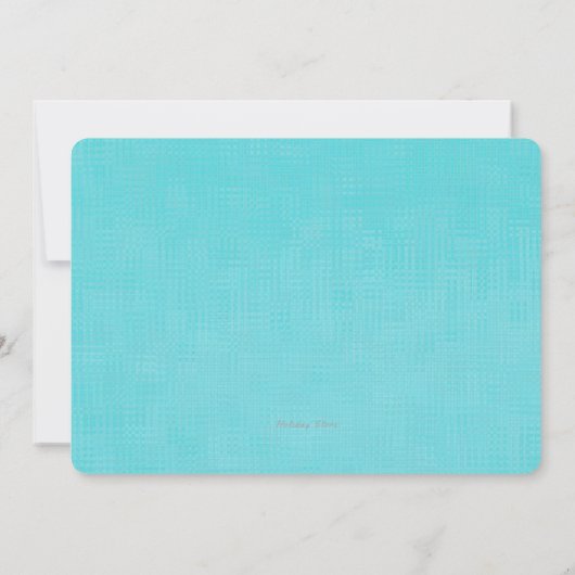 スターフィッシュnオーナメント沿岸クリスマスパーティー招待状 招待状 (裏面)