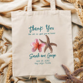 スターフィッシュnプルメリア結婚ウェルカムバッグ トートバッグ