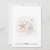 スターフィッパーソナライズされたク誕生日カード シーズンカード (裏面)