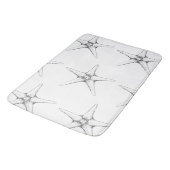 スターフィッモダンクのシーライフパターンビーチバスルーム バスマット (アングル)