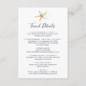 スターフィッモダンクの目的地の結婚式の旅行詳細 エンクロージャーカード (正面)