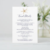 スターフィッモダンクの目的地の結婚式の旅行詳細 エンクロージャーカード (スタンド正面)