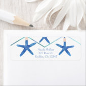 スターフィッモダング&ライエレガントンビーチ招待状 ラベル (インサイチュ)