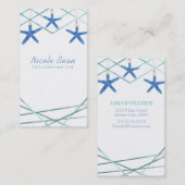 スターフィッモダング&ラインエレガントビーチカスタムシック 名刺 (正面/裏面)