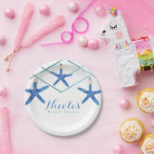 スターフィッモダング&ラインエレガントビーチカスタム ペーパープレート (パーティー)