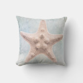 スターフィッ動揺してク沿岸ブルークリーム水色 クッション (正面)