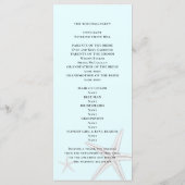 スターフィッ淡い色のグブルー背の高いビーチ式プログラム プログラム (裏面)