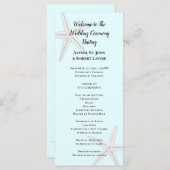 スターフィッ淡い色のグブルー背の高いビーチ式プログラム プログラム (正面/裏面)