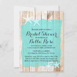 スターフィッ素朴クターコイズブライダルシャワー招待 招待状