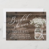 スターフィッ素朴クフローラジャービーチブライダルシャワー 招待状 (正面)