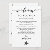 スターフィッ結婚クのウェルカムレター&旅程カード プログラム (正面/裏面)