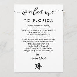 スターフィッ結婚クのウェルカムレター&旅程カード プログラム