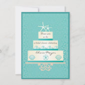 スターフィッ結婚クのケーキブライダルシャワー招待状 招待状 (正面)