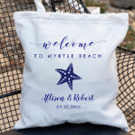 スターフィッ結婚グの歓迎バッグビーチネイビーブルー トートバッグ<br><div class="desc">この素敵なバッグにお気に入りのお菓子を詰め結婚て！</div>