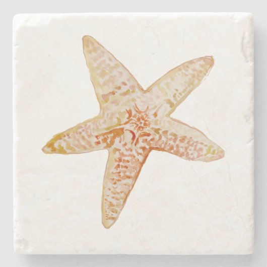 スターフィッ絵画シュの大理石コースター ストーンコースター (正面)