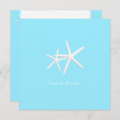 スターフィッ飾クアクアビーチ結婚式招待状 招待状 (正面/裏面)