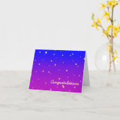 スターフィールドおめでとう カード (黄色い花)