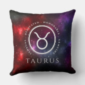 スターフィールドタウラスブルウェスタン〔占星術の〕十二宮図 クッション (裏面)