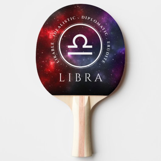 スターフィールドリブラウはかりで測スタン〔占星術の〕十二宮図 卓球ラケット (正面)