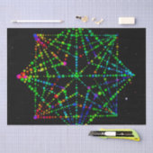 スターフィールド万華鏡のように千変万化するパターンデザイン 薄葉紙 (クラフト)