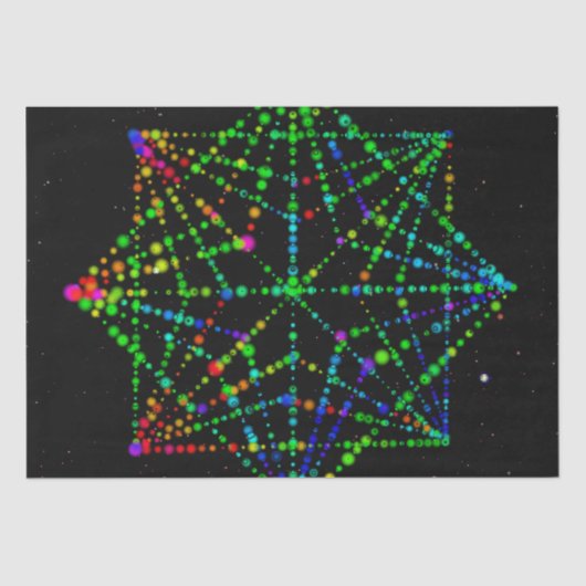 スターフィールド万華鏡のように千変万化するパターンデザイン 薄葉紙 (正面)