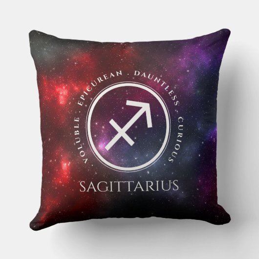 スターフィールド射手座アーチャーウェスタン〔占星術の〕十二宮図 クッション (裏面)