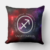 スターフィールド射手座アーチャーウェスタン〔占星術の〕十二宮図 クッション (正面)