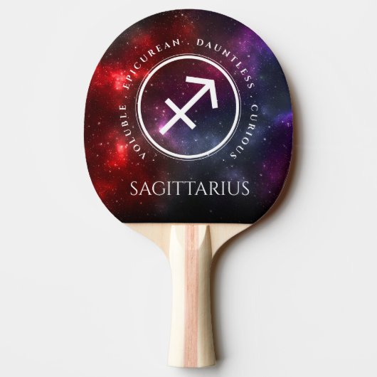 スターフィールド射手座アーチャーウェスタン〔占星術の〕十二宮図 卓球ラケット (裏面)