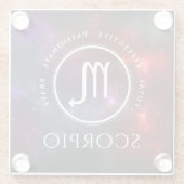 スターフィールド蠍座スコーピオンウェスタン〔占星術の〕十二宮図 ガラスコースター (裏面)