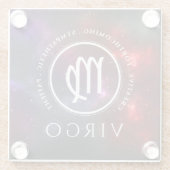 スターフィールド《星座》乙女座メイドウェスタン〔占星術の〕十二宮図 ガラスコースター (裏面)