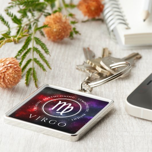 スターフィールド《星座》乙女座メイドウェスタン〔占星術の〕十二宮図 キーホルダー (側面)