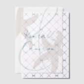 スターフィ結婚ッシュの新郎新婦の名前 ベラム紙招待状 (オフセット (招待状))