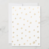 スターフェイクズゴールドフォイルモダン大人の誕生日パーティー 招待状 (裏面)