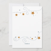 スターフォトフレームリサイタルフォト招待状 招待状 (裏面)