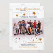 スターフォトフレームリサイタルフォト招待状 招待状 (正面/裏面)