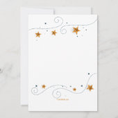 スターフォトフレーム誕生パーティー 招待状 (裏面)